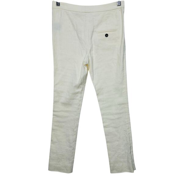 Isabel Marant Étoile Ecru White Linen Blend Cropped Trouser Pants Size 36 / US 2 - Picture 6 of 8